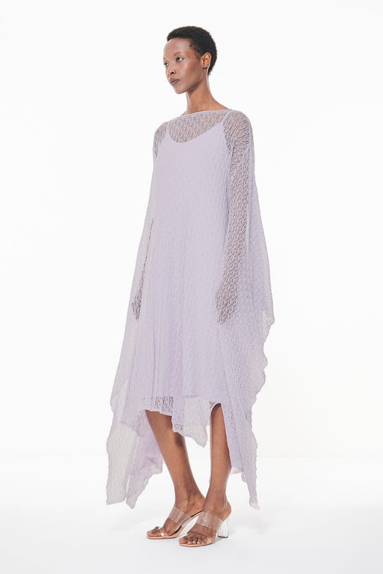 Textured Open Knit Kaftan, Alternate, color, Light/Pastel Purple