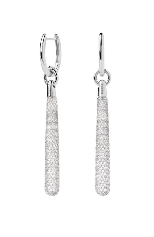 Pdpaola Pavé Supreme Jupiter Single Hoop In Silver