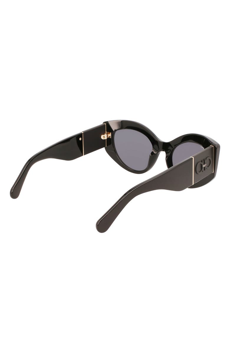 FERRAGAMO 53mm Gancini Butterfly Sunglasses, Alternate, color,
