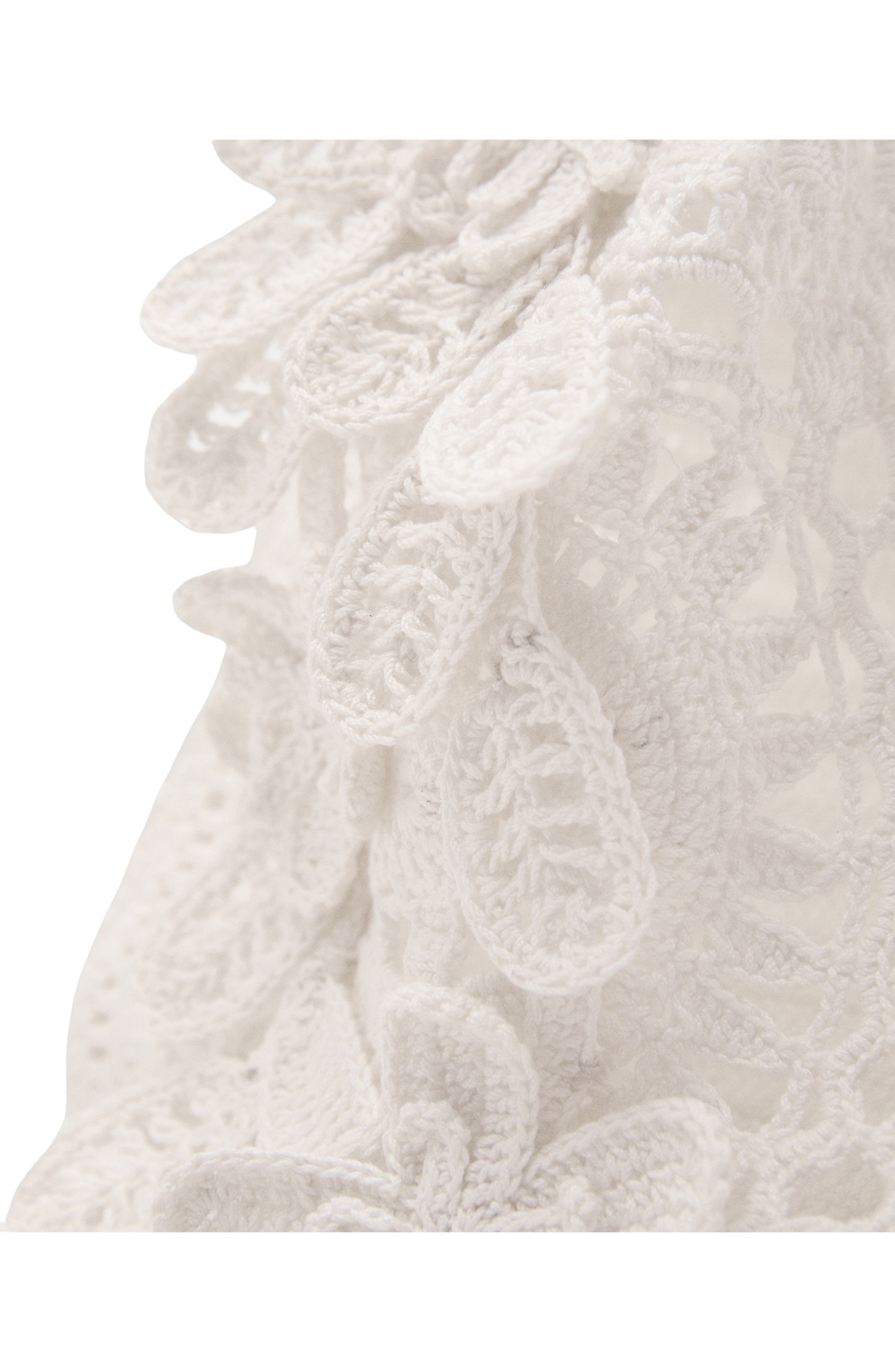 MANGO Crochet Handbag, Alternate, color, 