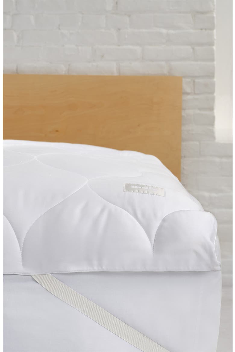Plushy Mattress Protector, Alternate, color, WHITE