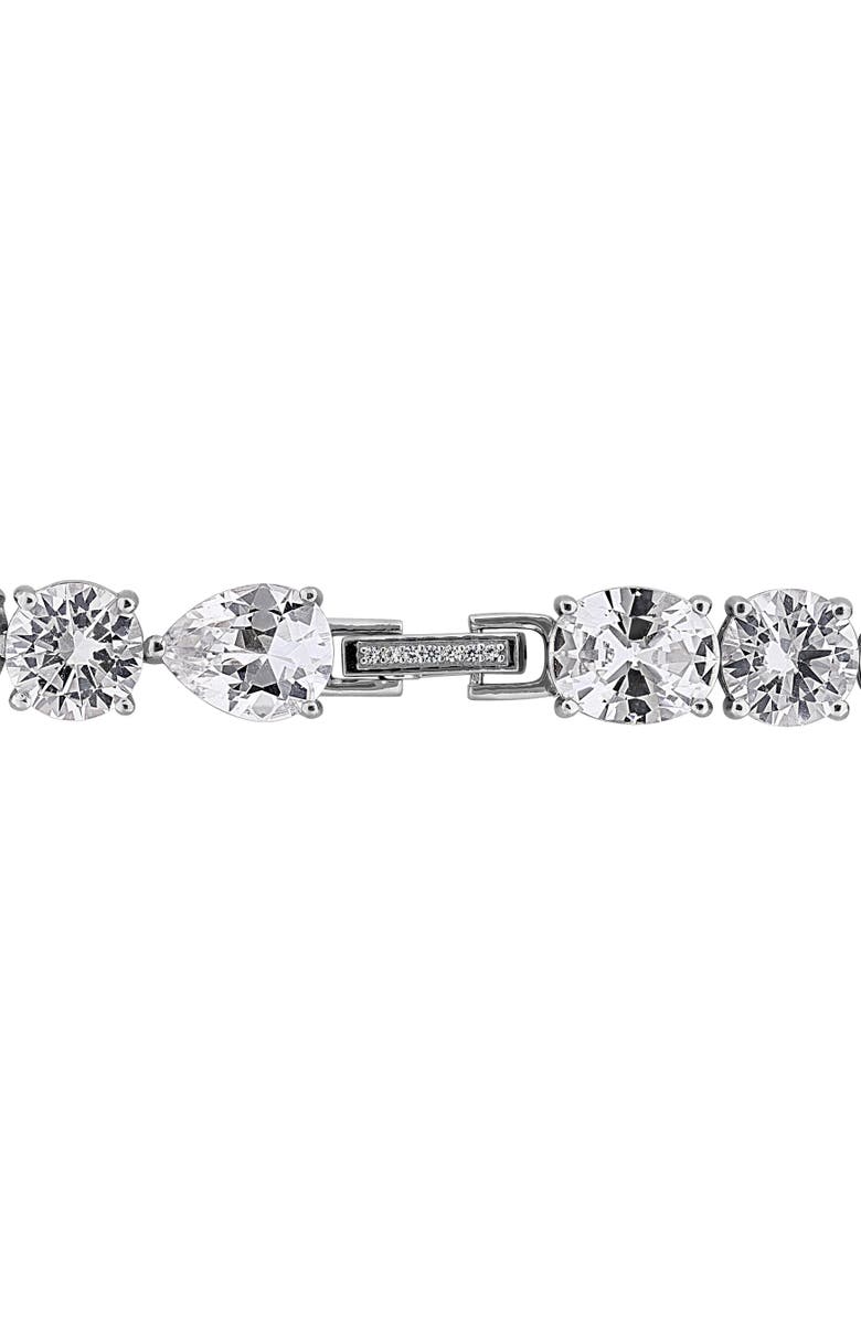 Julianna B. Lab-Created White Sapphire Bracelet, Alternate, color, 