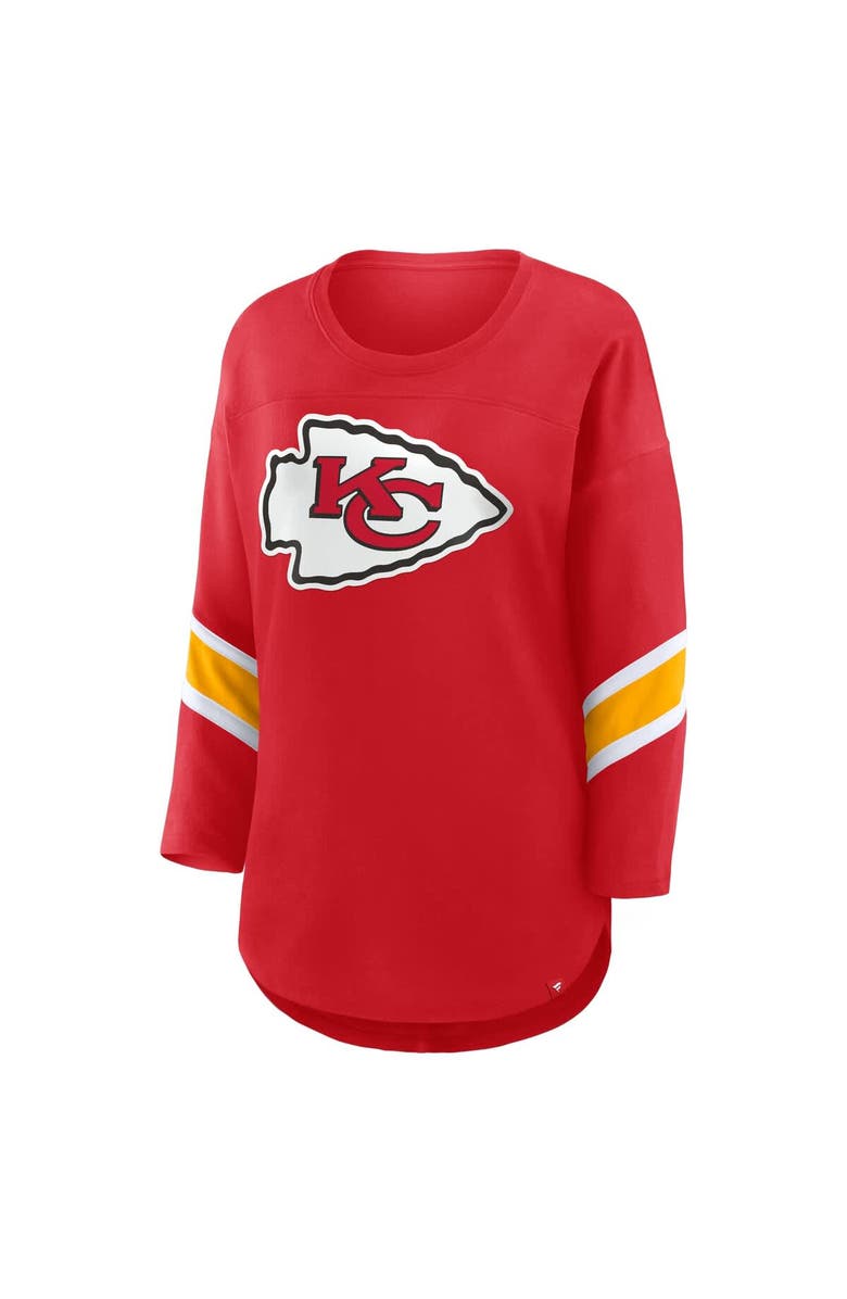 FANATICS Women's Fanatics Red Kansas City Chiefs Redzone 3/4-Sleeve T-Shirt, Alternate, color, Red