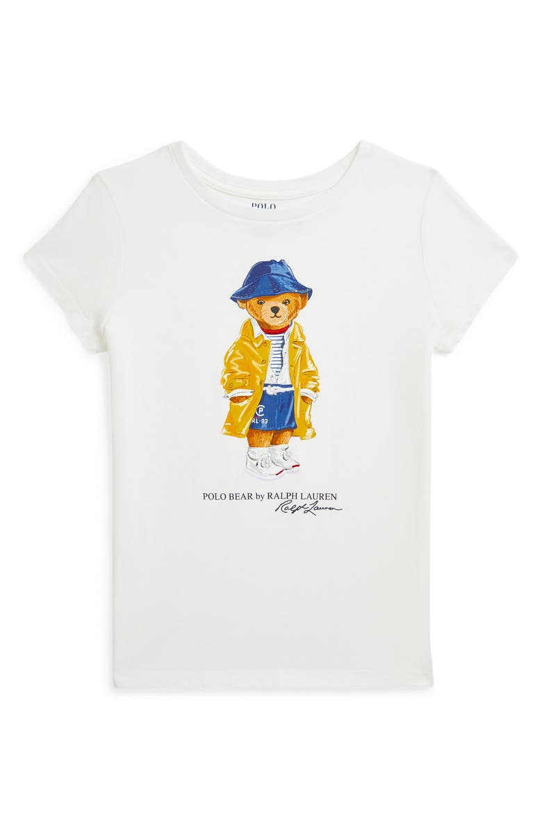Polo Ralph Lauren Kids' Sailing Polo Bear Graphic T-Shirt, Main, color,
