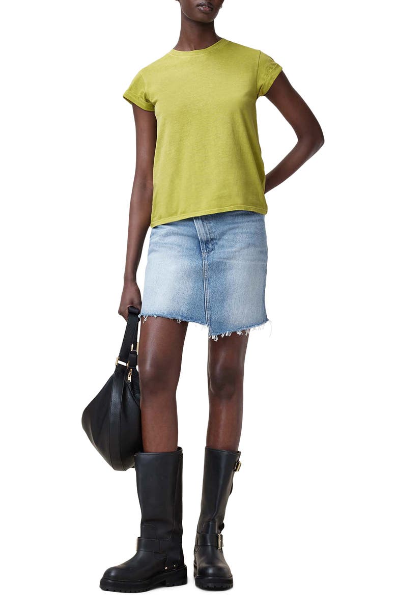 AllSaints Anna Cotton T-Shirt, Alternate, color, Unity Green