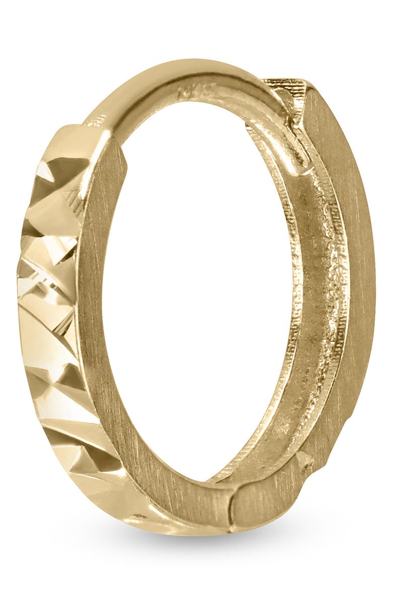 Bony Levy 14K Gold Textured Huggie Hoop Earrings, Alternate, color, 14K Yellow Gold