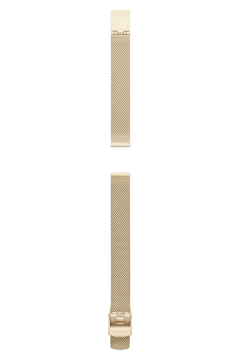 Mesh Watch Strap, 12mm, Main, color, GOLD