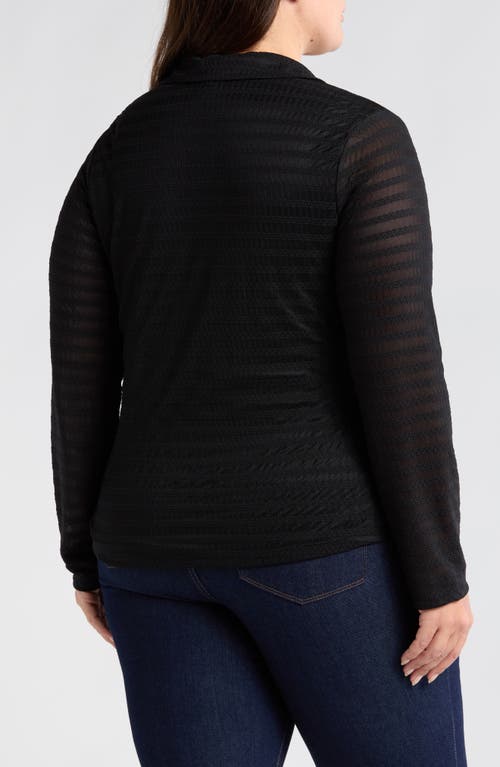 Sanctuary Lacy Mesh Button-up Shirt