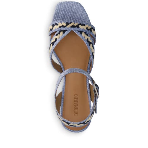 BERNARDO FOOTWEAR BERNARDO FOOTWEAR LIANA EMBROIDERED PLATFORM SANDAL