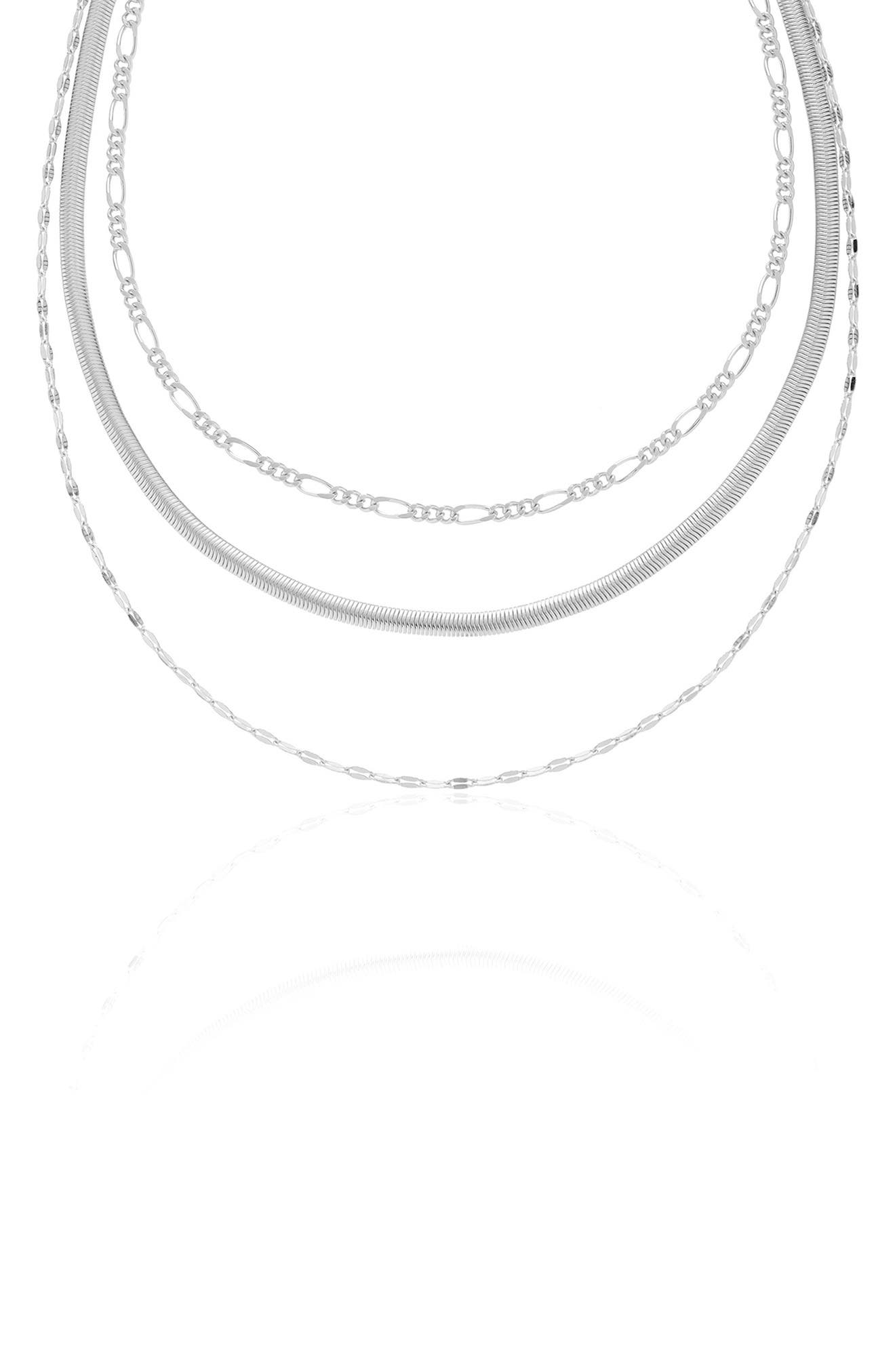 Ettika Layered Mixed Chain Necklace