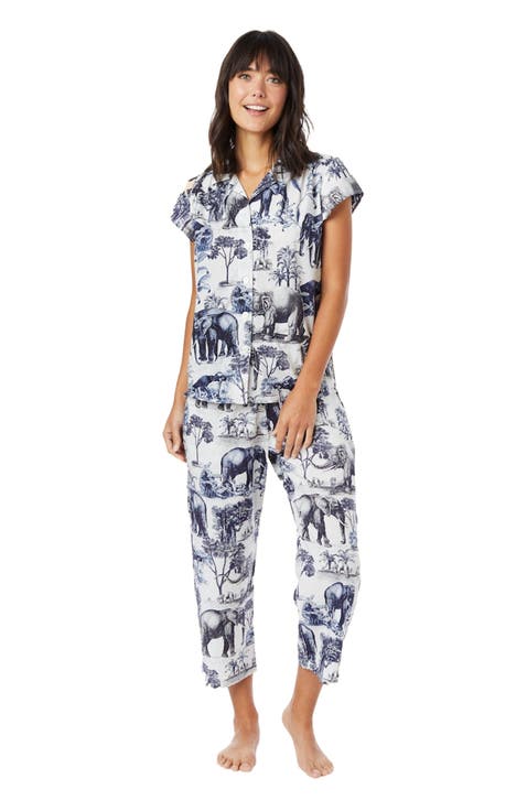 Luxe Pima Capri Floral Set