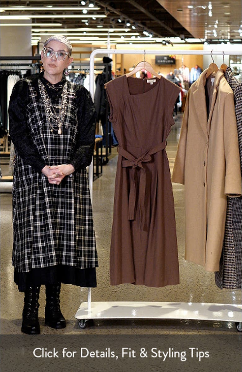 Asymmetrical Neck Midi Dress, sales video thumbnail