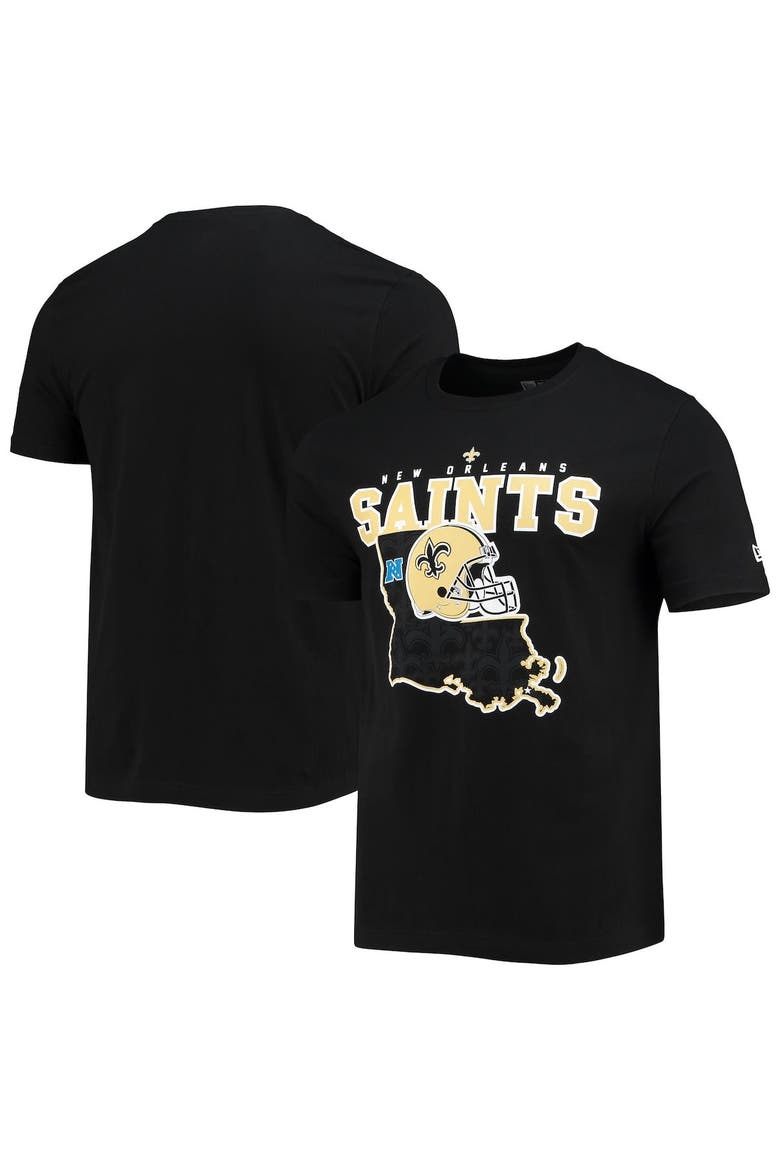 Men's New Era Black New Orleans Saints Local Pack T-Shirt, Main, color, Black