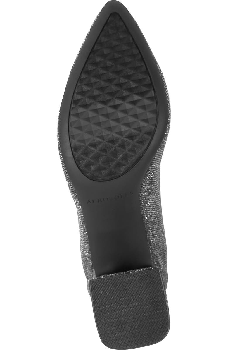 Aerosoles Elisea Pointed Toe Stretch Pump, Alternate, color, Gunmetal Stretch Lame