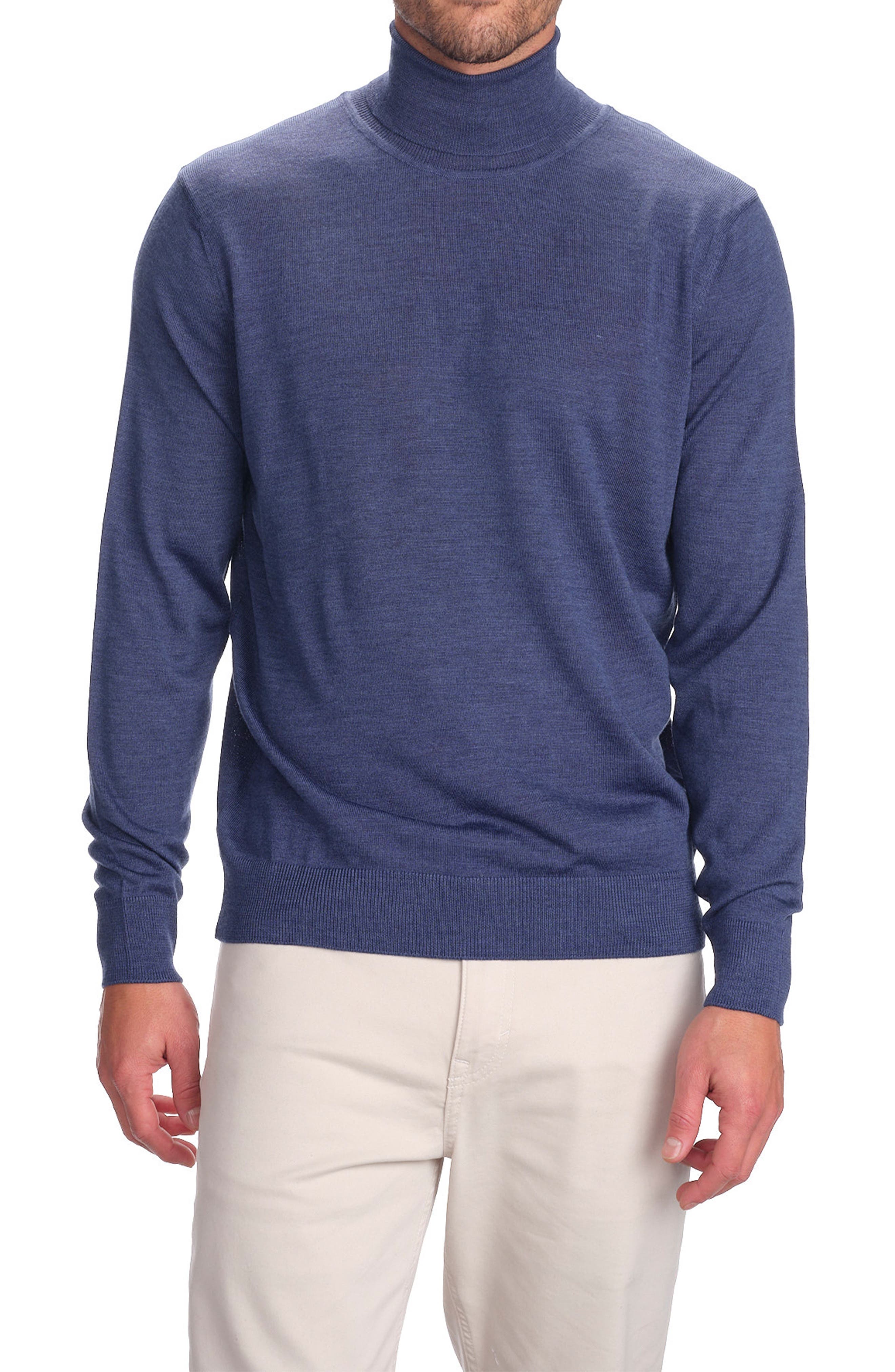 STUDIO GARNET LOS ANGELES Lightweight Turtleneck Merino Wool Sweater