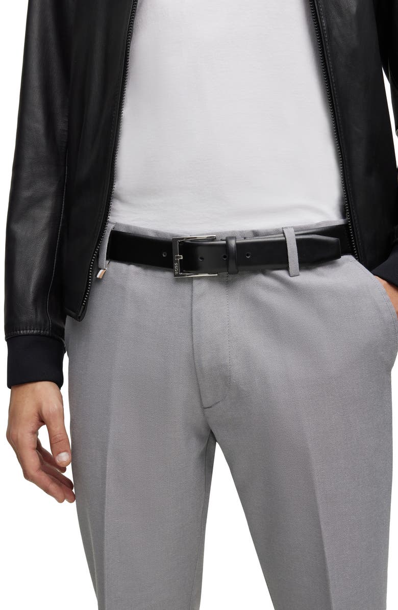 BOSS Elloy Leather Belt, Alternate, color,