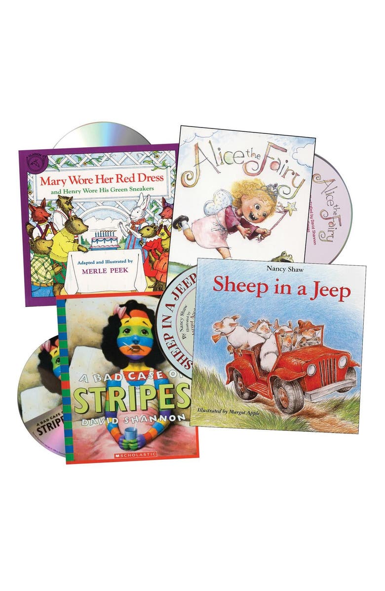 Kaplan Early Learning Company Just Imagine Books and CDs - Set of 4, Main, color, Multicolor