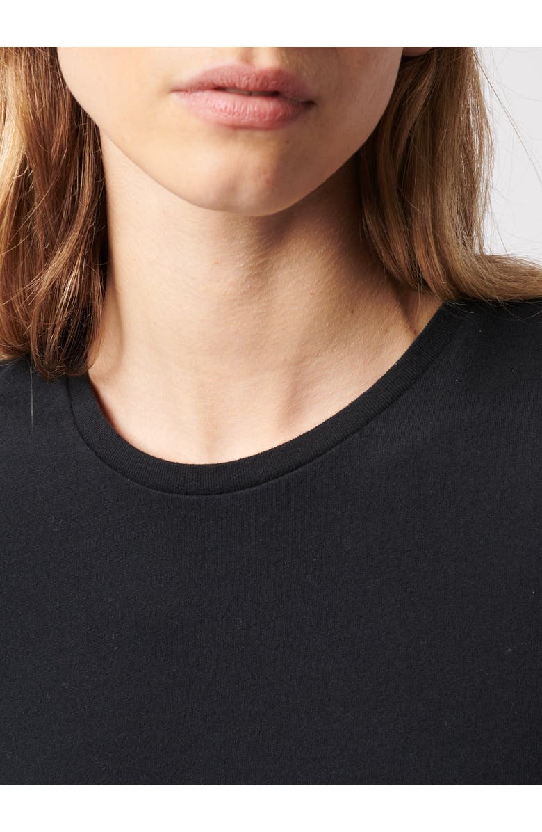 Majestic Filatures Soft Touch Short Sleeve Crewneck T-Shirt, Alternate, color, Noir