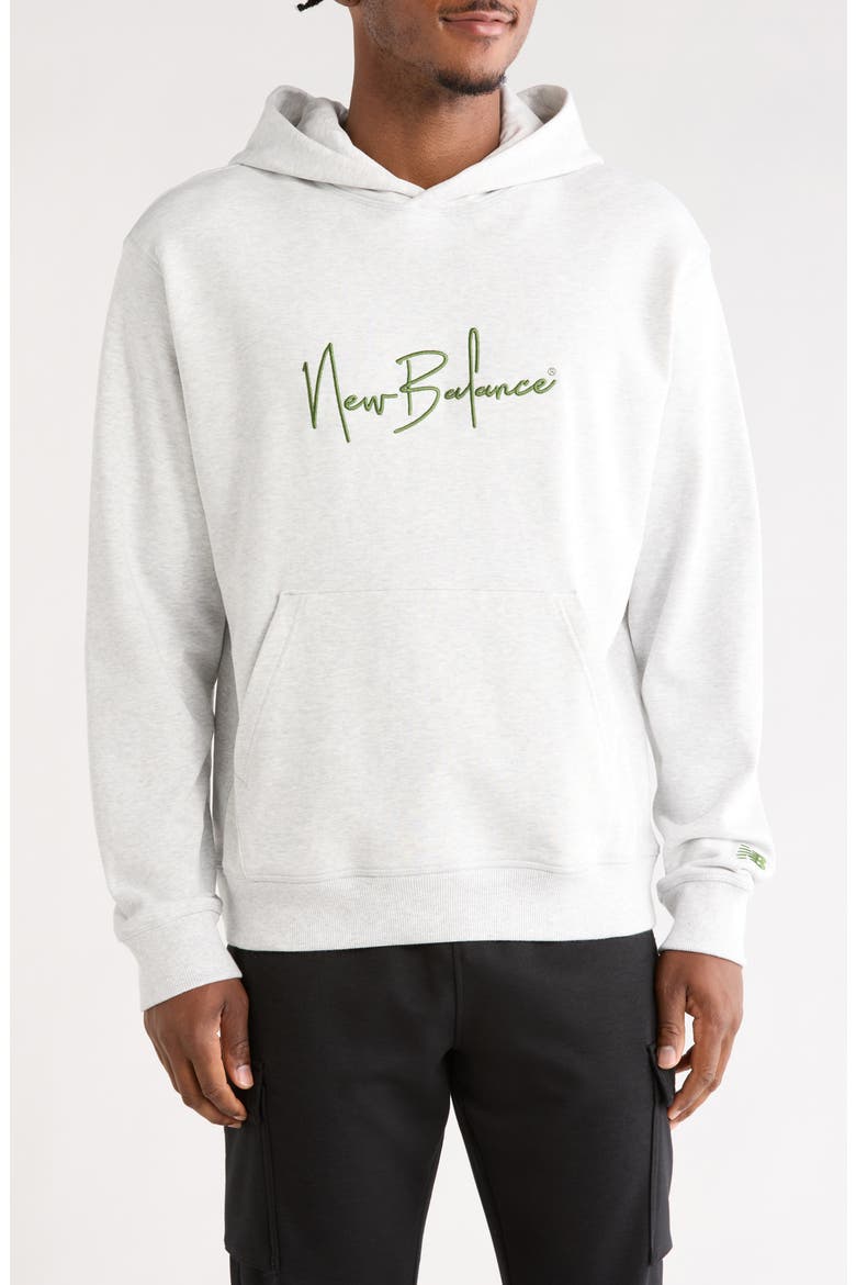 Athletics Signature Graphic Hoodie, Main, color, ASH HEATHER