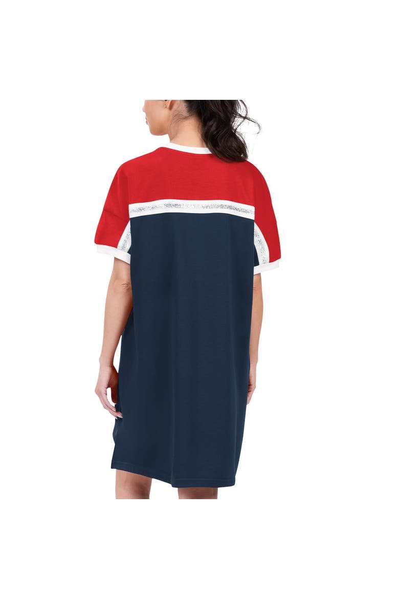 Women's G-III 4Her by Carl Banks Navy/Red Boston Red Sox Circus Catch Sneaker Dress, Alternate, color, Navy
