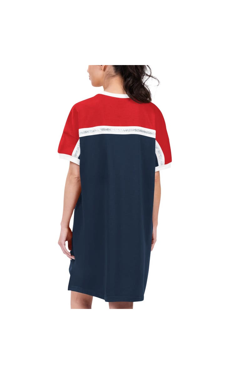 G-III 4HER BY CARL BANKS Women's G-III 4Her by Carl Banks Navy/Red Boston Red Sox Circus Catch Sneaker Dress, Alternate, color, Navy