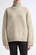 TOTEME Oversized Lambswool Turtleneck Sweater