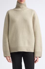 TOTEME Oversized Lambswool Turtleneck Sweater