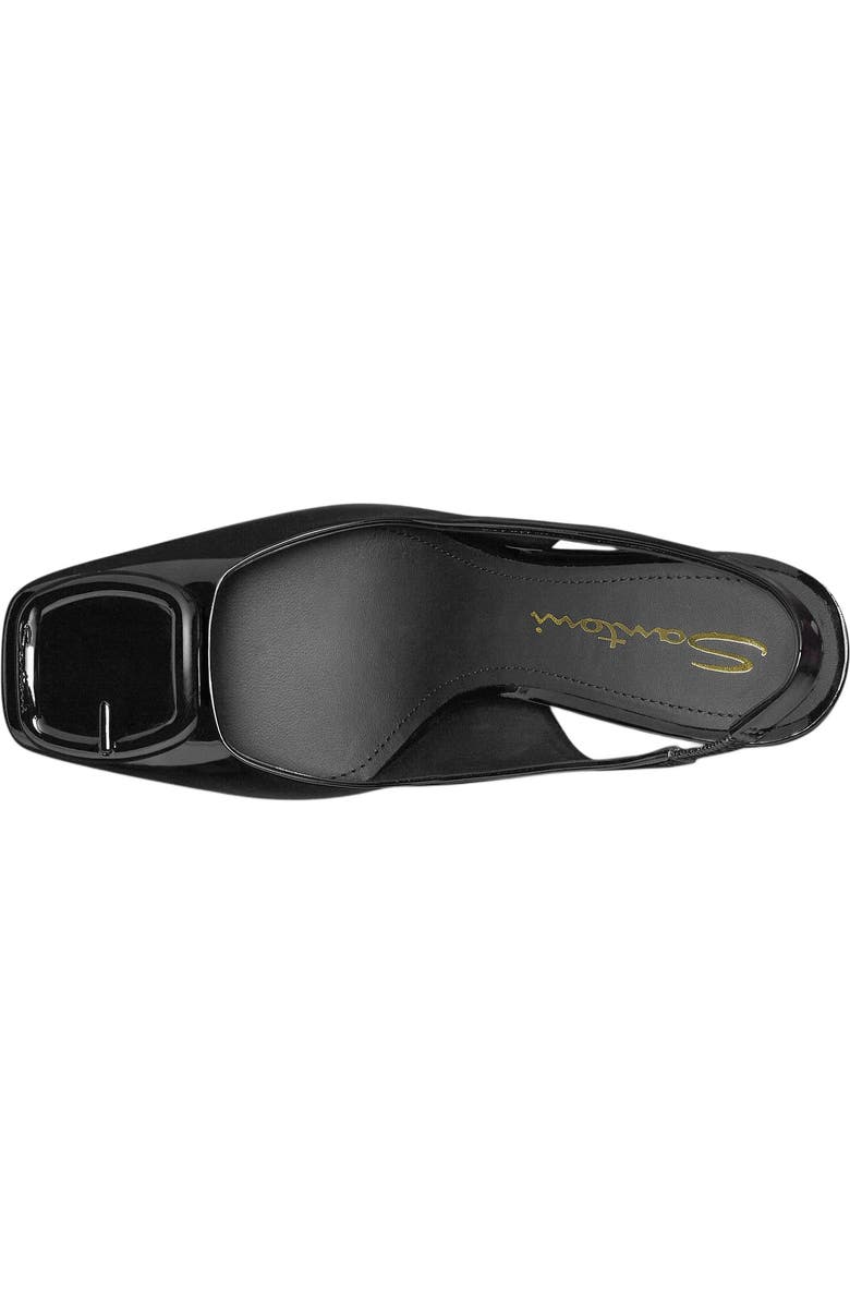 Santoni Women's patent leather high-heel slingback, Alternate, color,