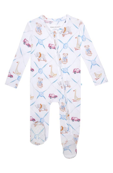 Print Zip Footie