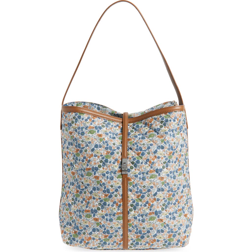 Mz Wallace Astor Floral-print Quilted Hobo Shoulder Bag In Poppy Forest
