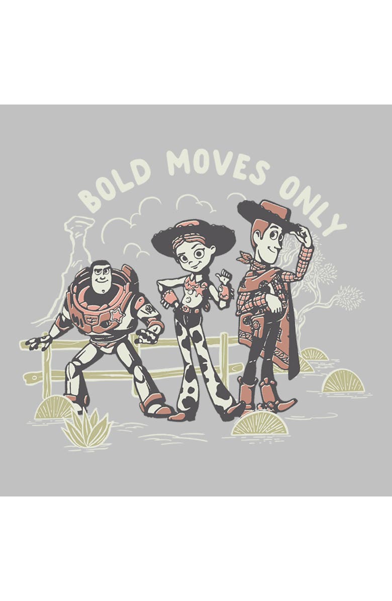 Toy Story 5 Women's Toy Story 5 Bold Moves Only Graphic T-Shirt, Alternate, color, Athletic Heather