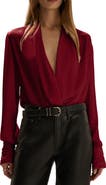 Favorite Daughter The Better Off Satin Bodysuit