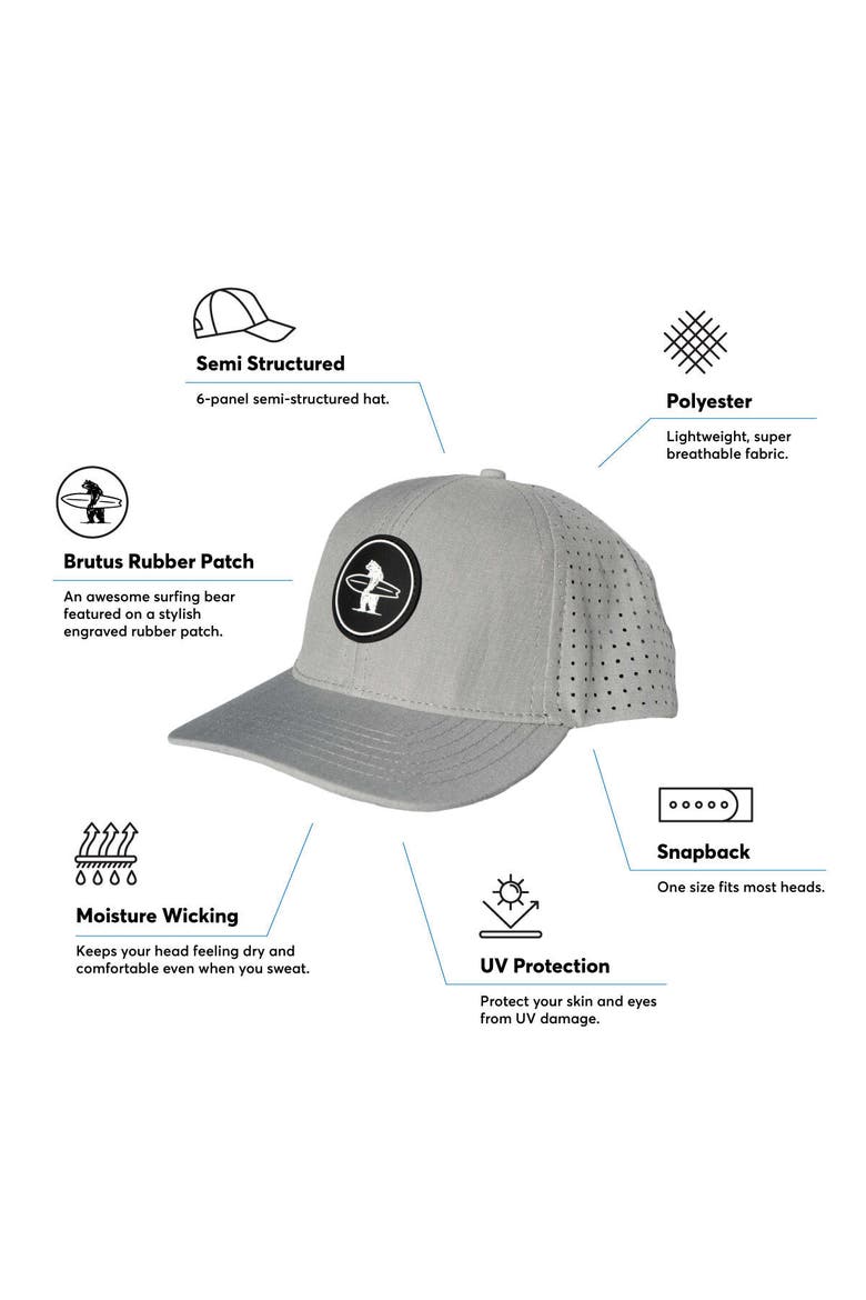Diego Performance Snapback Hat, Alternate, color, Chocolate