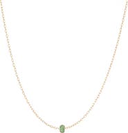 Adina Reyter Bead Party Wide Pavé Emerald Necklace
