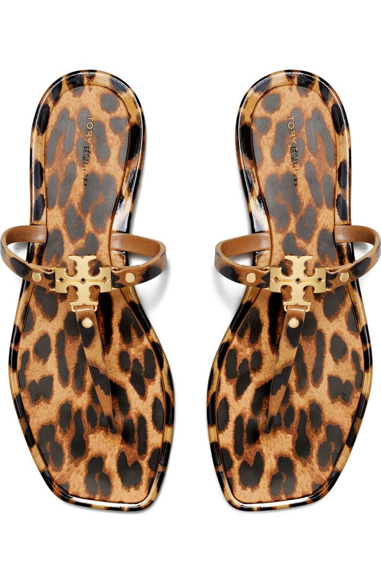 Tory Burch Roxanne Jelly Thong Sandal, Alternate, color, Classic Leopard