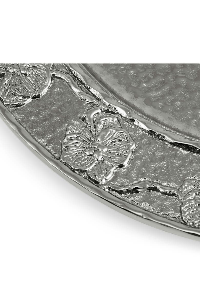 Michael Aram Black Orchid Charger Plate, Alternate, color, Silver