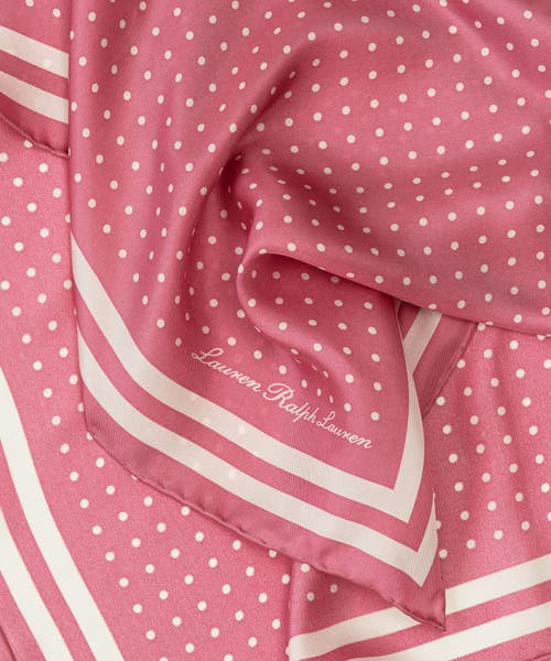 Ralph Lauren Lauren  Resort Dot Square In Pink