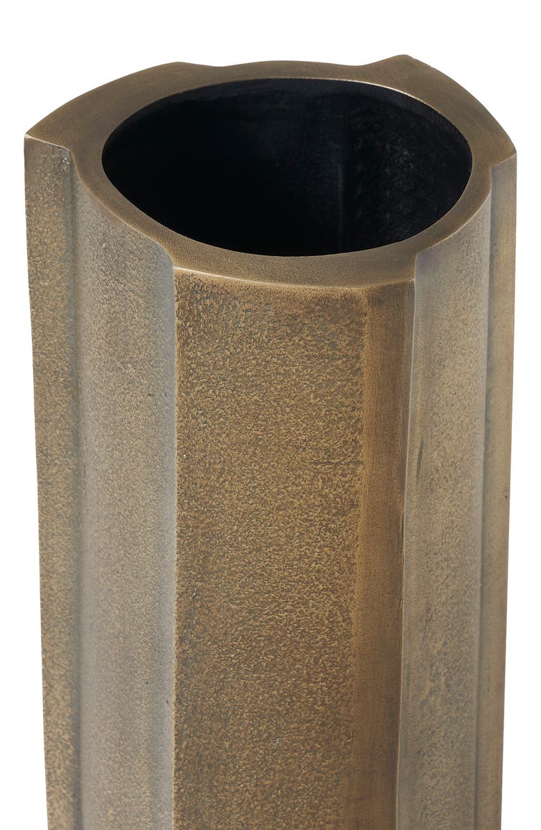 Renwil Brass Plated Vase, Alternate, color, Yellow