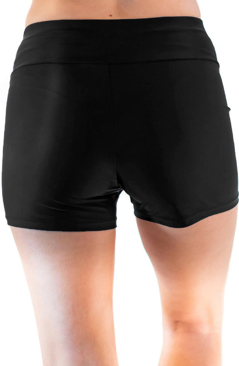 Calypsa Swim Shorts, Alternate, color, Black