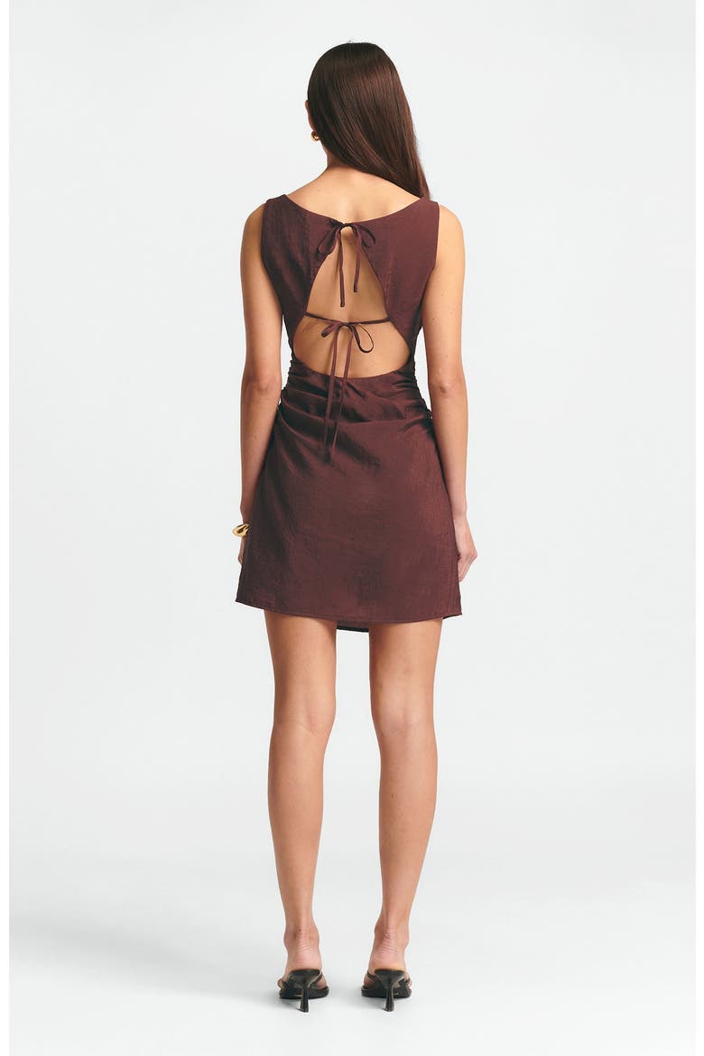 Sara Mini Dress, Alternate, color, Burgundy