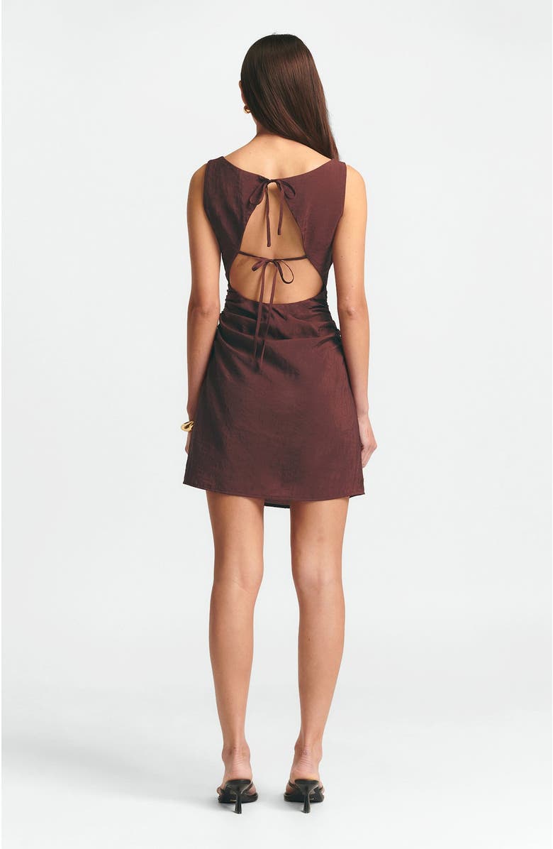 ST MRLO Sara Mini Dress, Alternate, color, Burgundy