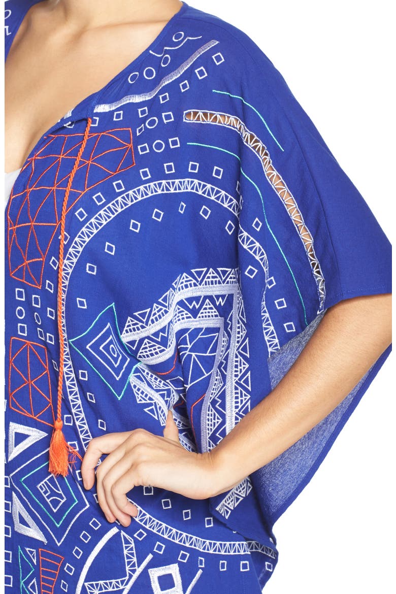 Jakarta Caftan, Alternate, color, INDIGO