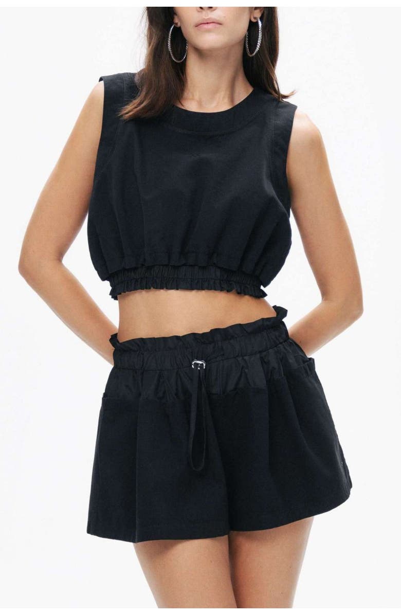 Nocturne Crop Top with Printed Detail, Main, color, 