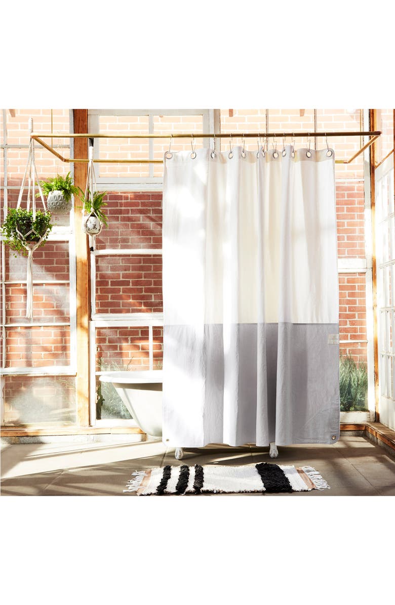 Quiet Town The Orient Canvas Shower Curtain, Alternate, color, 