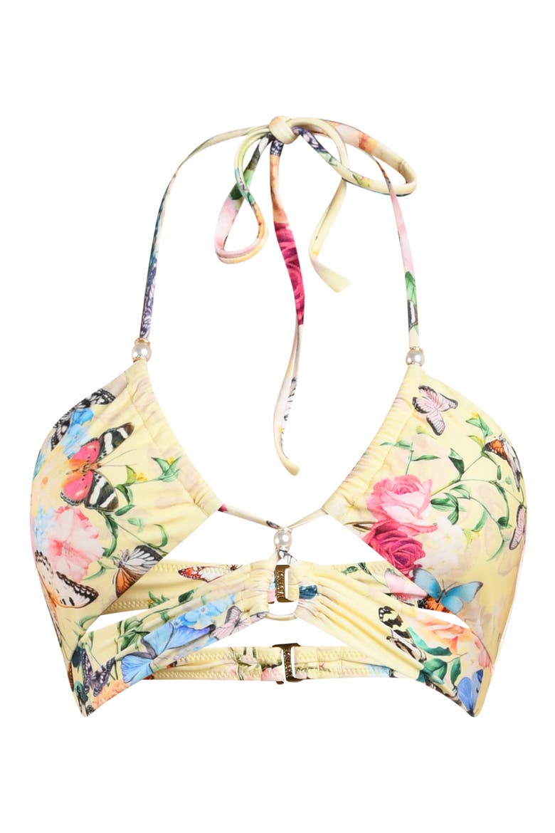 Sirena Garden Butter Bikini Top, Alternate, color, YELLOW MULTI
