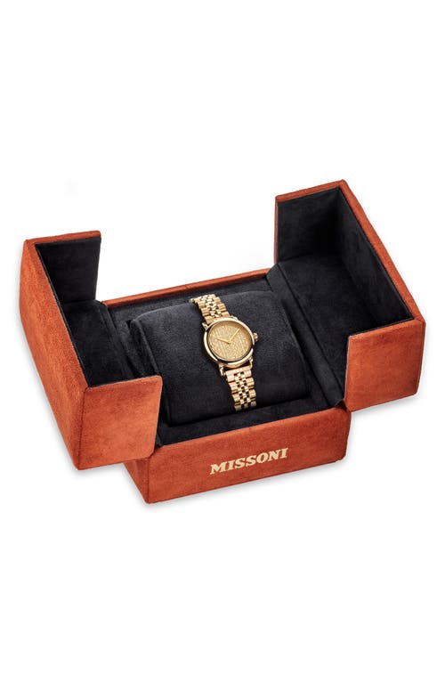 Missoni Mini Monogram Bracelet Watch In Ip Yellow Gold