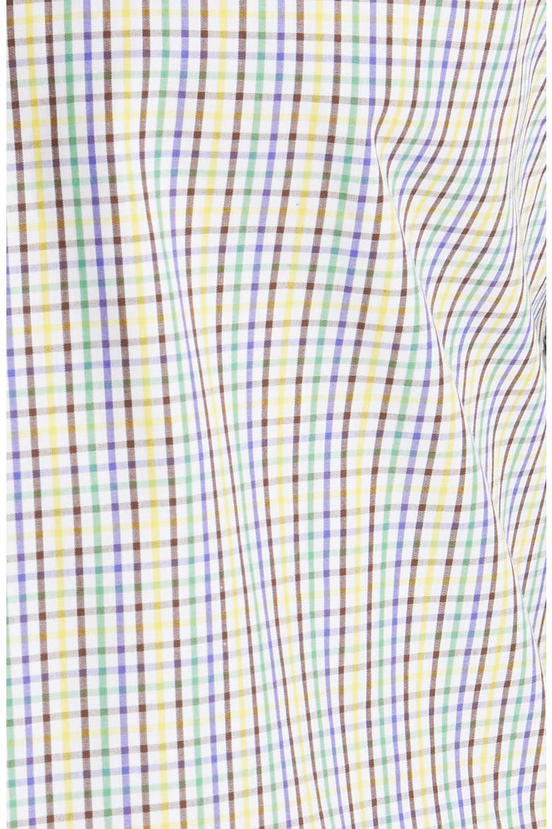 Men's Tailored Fit Check Dress Shirt, Alternate, color, WHITE/ MULTI