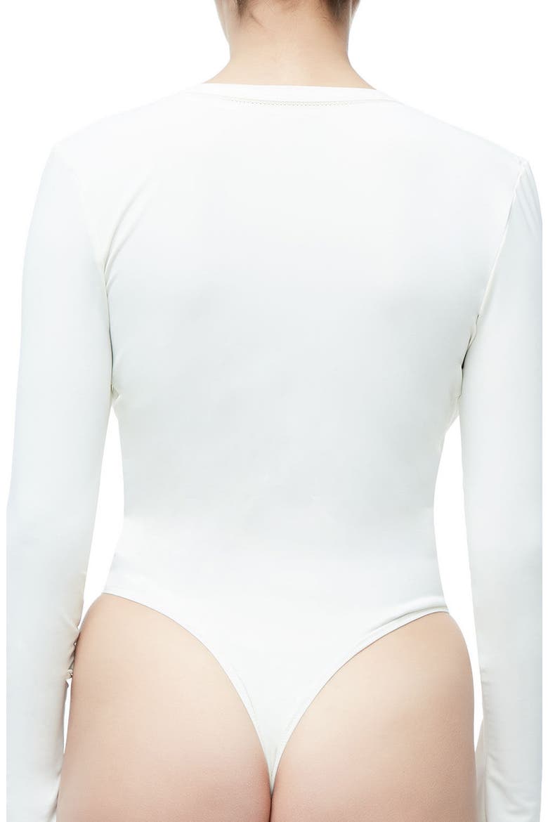 Good Body Low Down Thong Bodysuit, Alternate, color, WHITE001