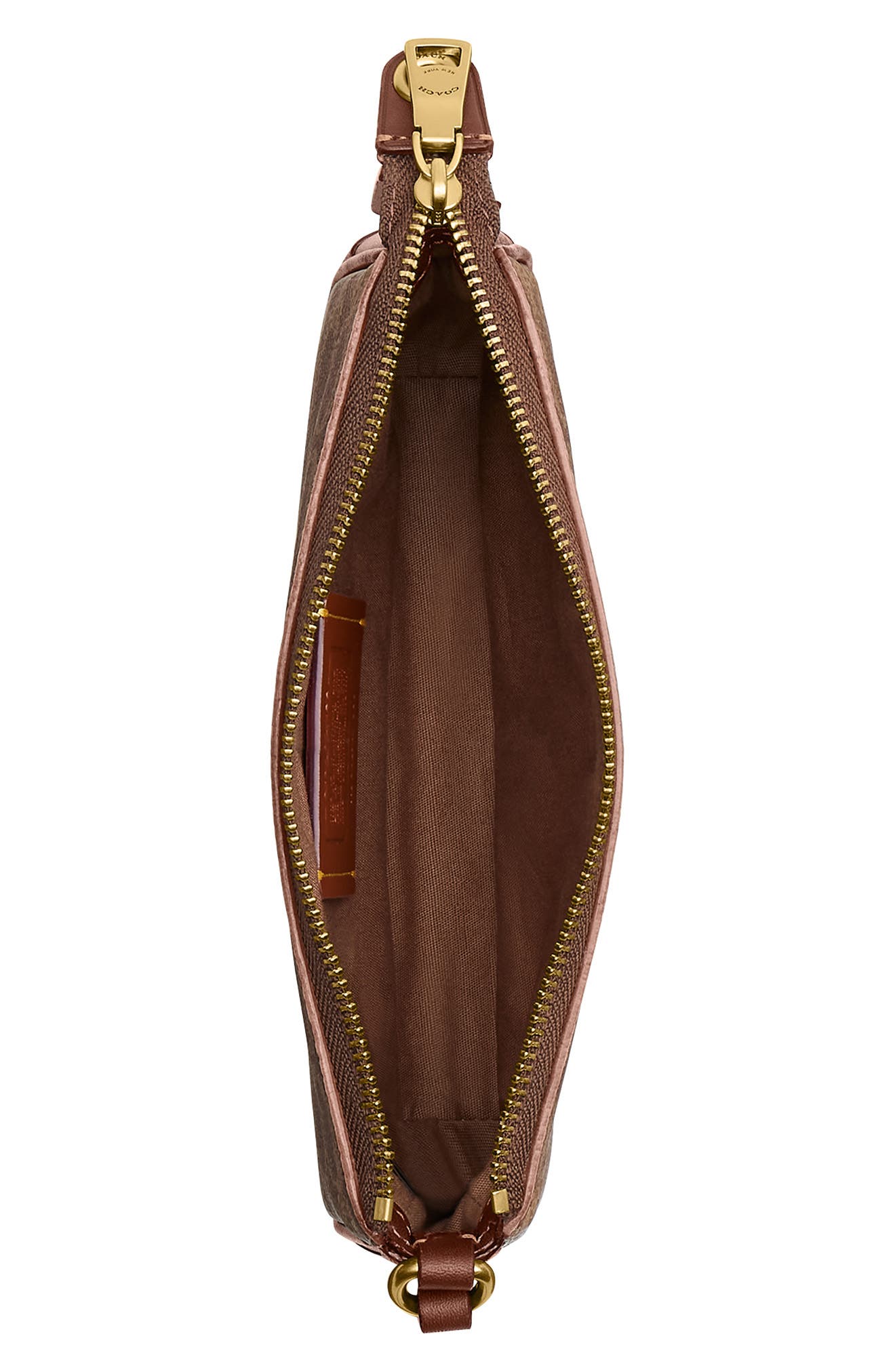 Plaza 18 Signature UpcraftedLeather Baguette Bag, Alternate, color, B4/ TAN BROWN