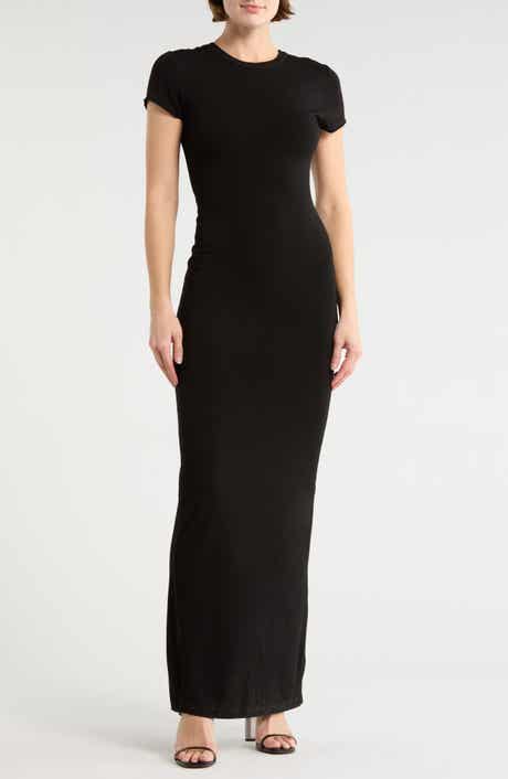 Alice + Olivia Delora Two-Way Cap Sleeve Maxi Dress